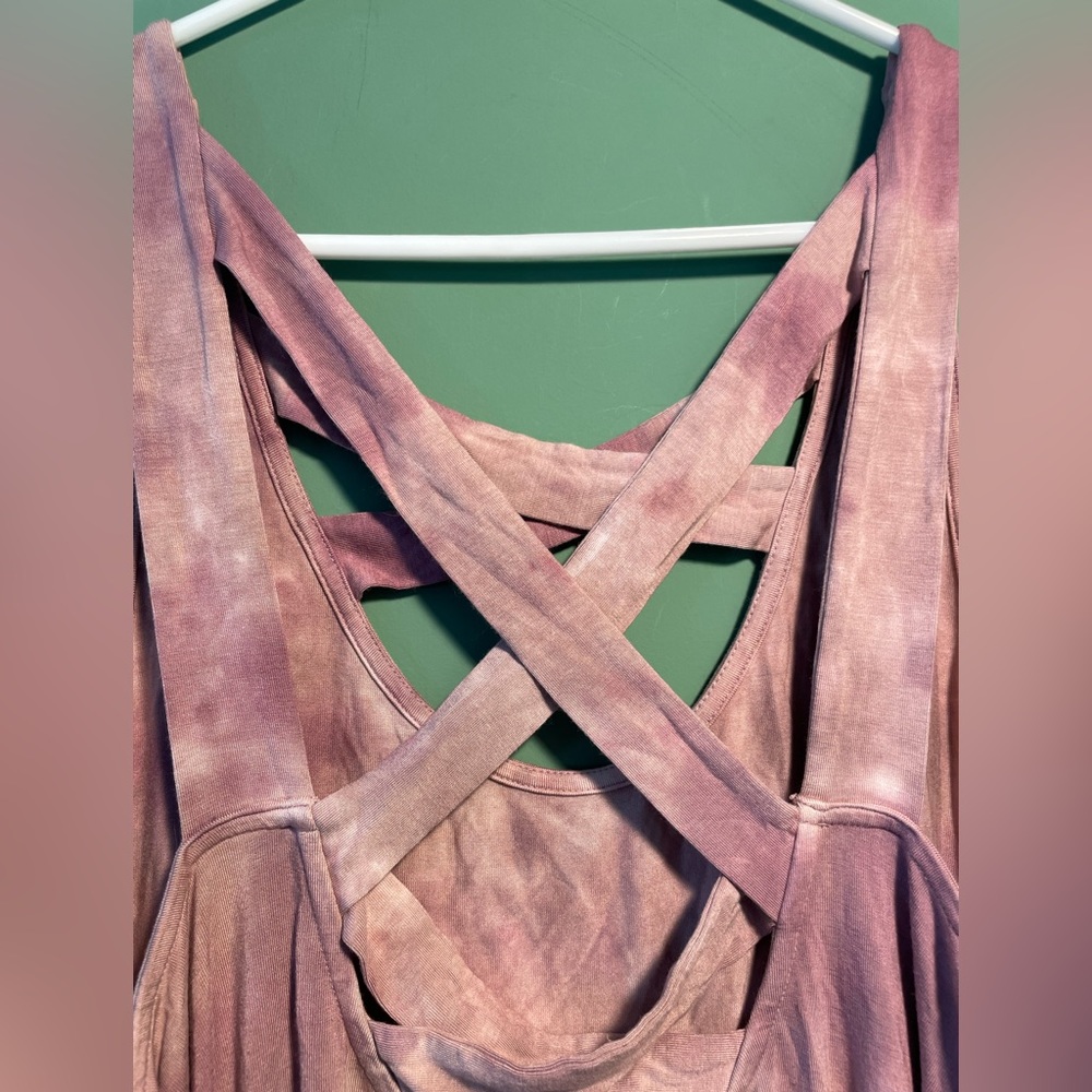 - American eagle, ladies, soft dress muted mauve and white marbled size XL - Picture 4 of 8